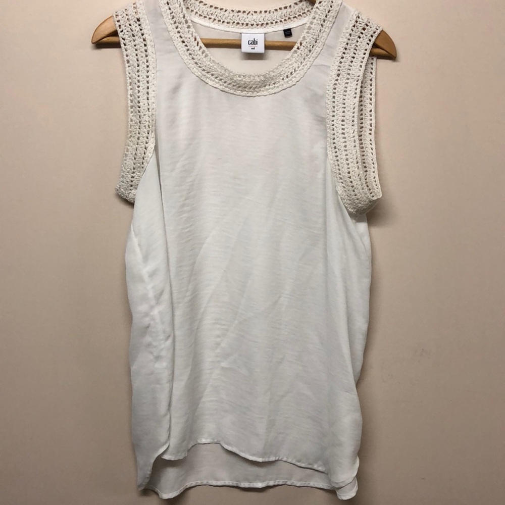 Cabi white tank top